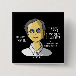 Lawrence Lessig in 2016 Button