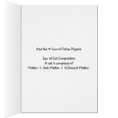 "Laws of Feline Physics" Cards (Inside (Right))