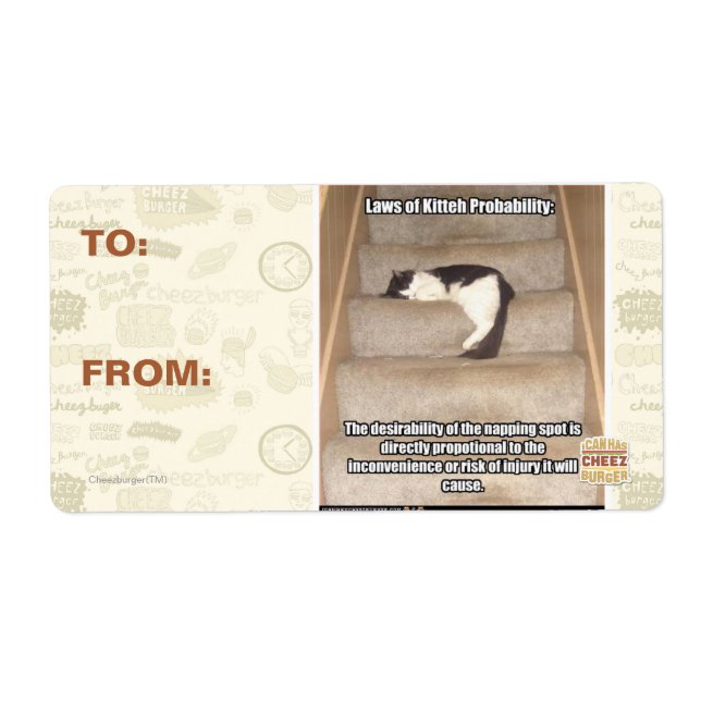 Laws of Kitteh Probability Label (Front)