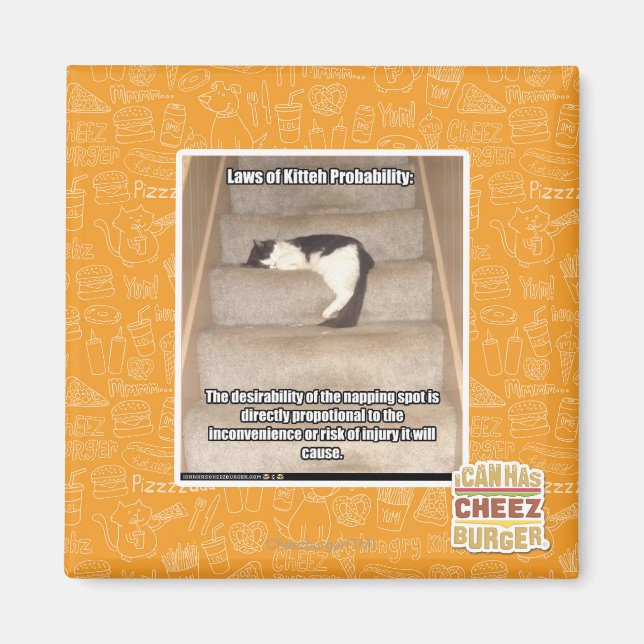 Laws of Kitteh Probability Magnet (Front)