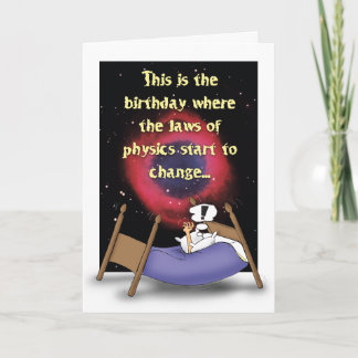 Laws of Physics Humorous Birthday Card