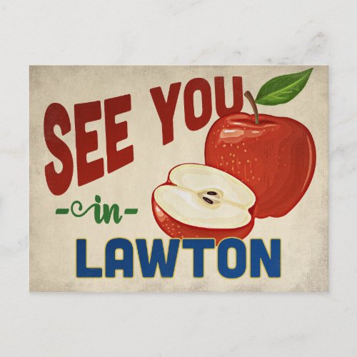 Lawton Oklahoma Apple _ Vintage Travel Postcard