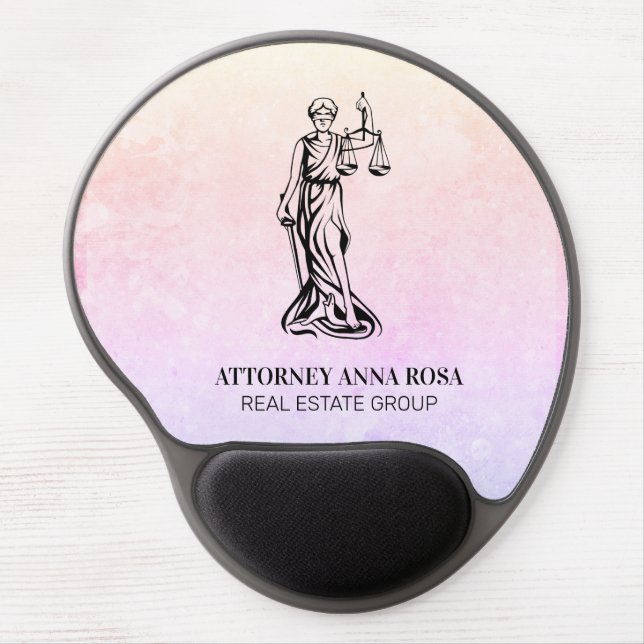 *~* Lawyer AP15 Attorney Justice Blind Layer Gel Mouse Pad (Front)
