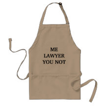 Lawyer Apron, humorous