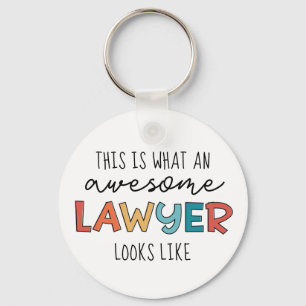 Lawyer Attorney at Law Awesome Lawyer Funny Keychain