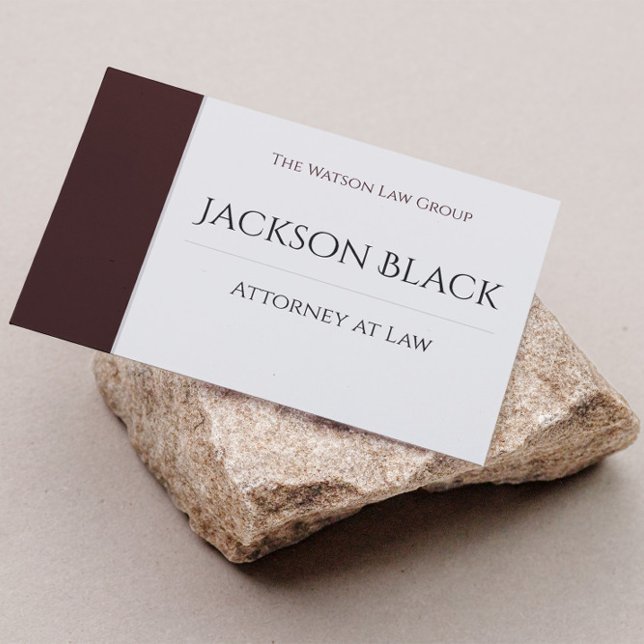 Lawyer Attorney at Law Business Card (Creator Uploaded)