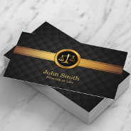 Lawyer Attorney At Law Luxury Gold Striped Business Card at Zazzle