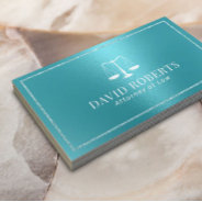 Lawyer Attorney At Law Modern Turquoise Business Card at Zazzle