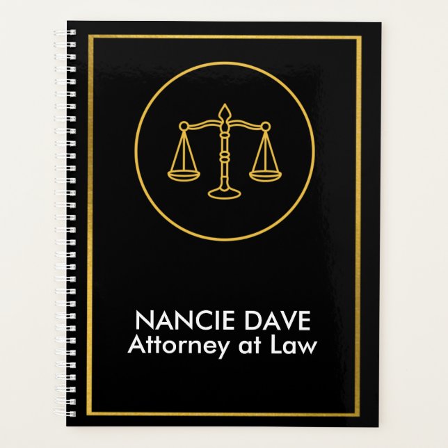 Lawyer Attorney at Law Planner  (Front)