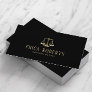 Lawyer Attorney at Law Professional Black & Gold Business Card