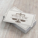 Lawyer Attorney at Law Vintage Scale of Justice Business Card<br><div class="desc">Lawyer Attorney at Law Vintage Scale of Justice Business Cards.</div>