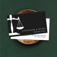 Lawyer Attorney Black And White Business Card at Zazzle
