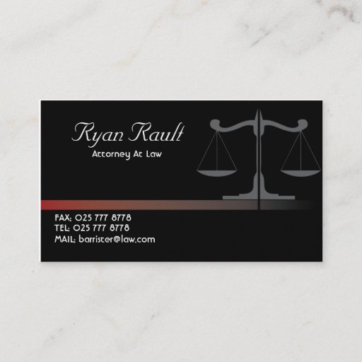Customizable Lawyer Attorney Business Card