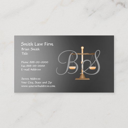 Customizable Lawyer Attorney  Business Card