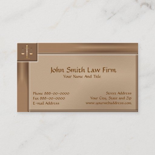 Customizable Lawyer Attorney Business Card