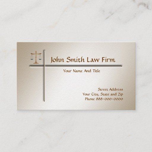 Customizable Lawyer Attorney Business Card