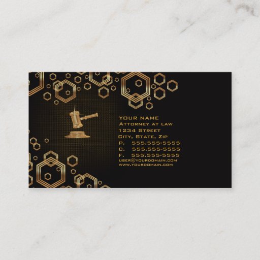 Customizable Lawyer Attorney Business Card (multiple)