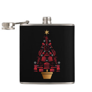 Lawyer Attorney Christmas Tree Flask