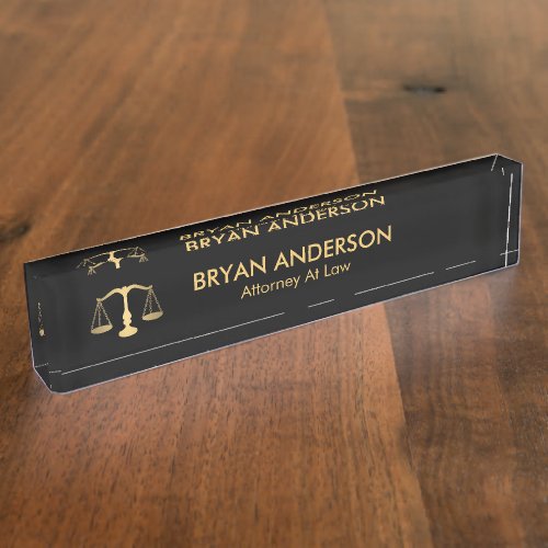 Lawyer Attorney Desk Name Plate
