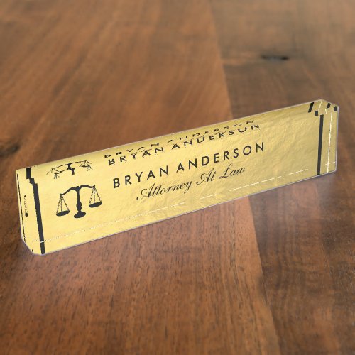 Lawyer Attorney Desk Name Plate