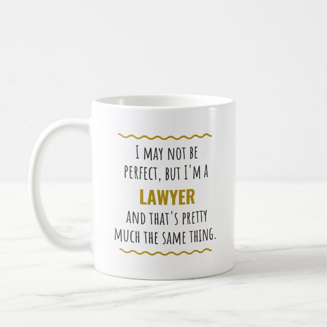 Lawyer Attorney Graduate Gift Idea Coffee Mug (Left)