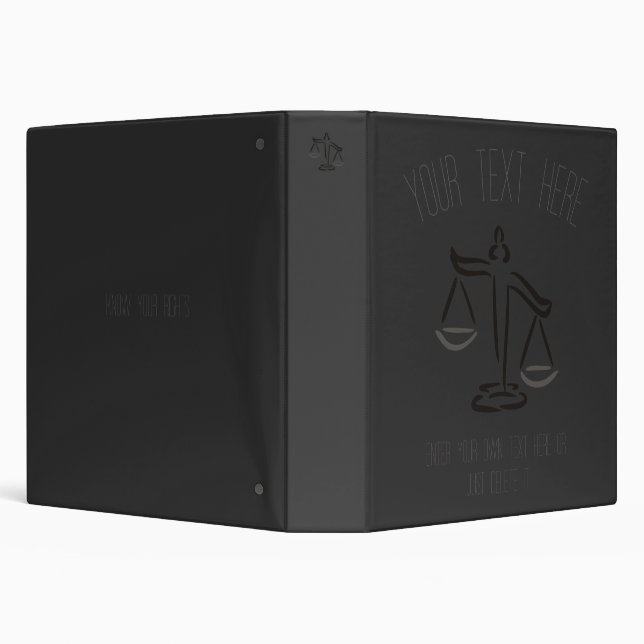 Lawyer | Attorney | Judge | Law Firm / Office 3 Ring Binder (Background)