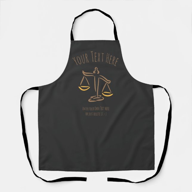 Lawyer | Attorney | Judge | Law Firm / Office Apron (Front)