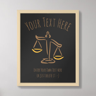 Lawyer Attorney Judge Law Firm / Office Framed Art