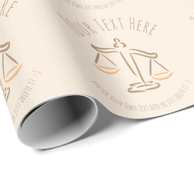 Lawyer | Attorney | Judge | Law Firm / Office Gift Wrapping Paper (Roll Corner)