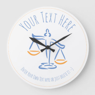 Lawyer Attorney Judge Law Firm / Office Large Clock