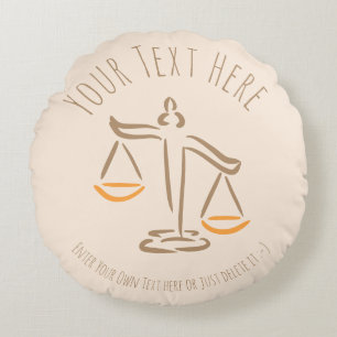 Lawyer   Attorney   Judge   Law Firm / Office Round Pillow