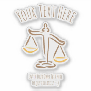 Lawyer Attorney Judge Law Firm / Office Sticker