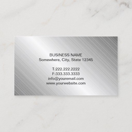 Lawyer Attorney Law Office Modern Metallic Business Card | Zazzle