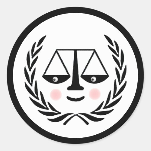 Lawyer Attorney Law School Classic Round Sticker