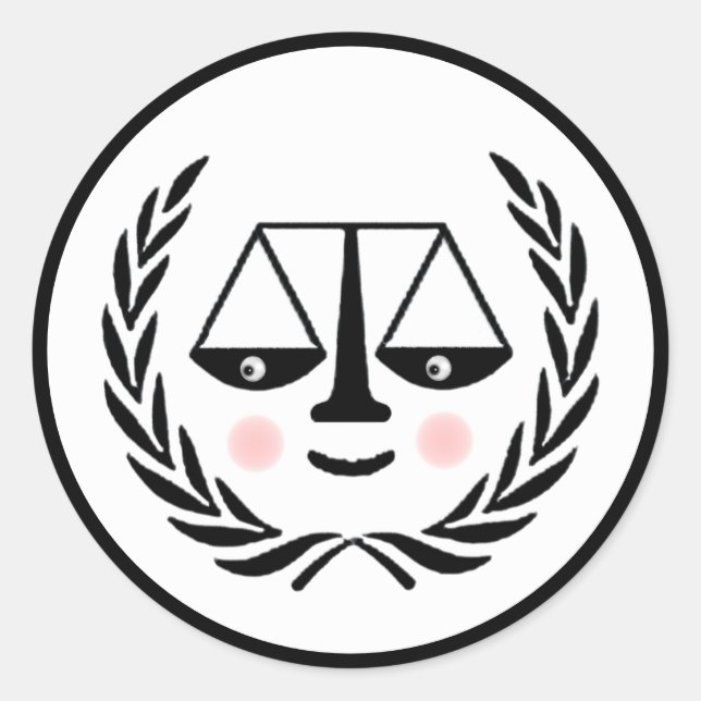 Lawyer Attorney Law School Classic Round Sticker (Front)