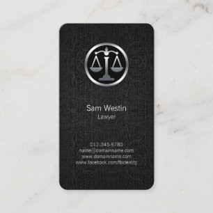 Lawyer Attorney Legal Law Business Card