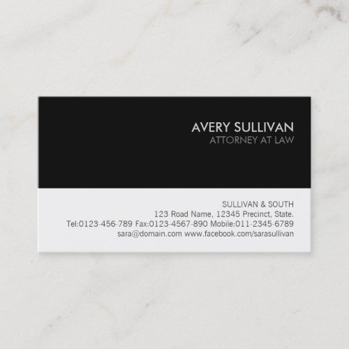 Lawyer Attorney Legal Law  Business Card