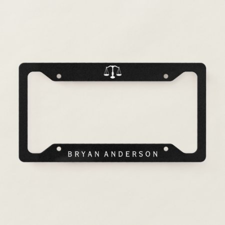 Lawyer Attorney License Plate Frame