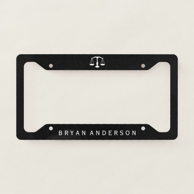 Lawyer Attorney License Plate Frame (Front)