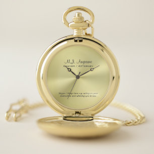 Lawyer / Attorney luxury golden-look Pocket Watch