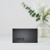 Lawyer Attorney Minimalist Professional Bold Business Card (Standing Front)
