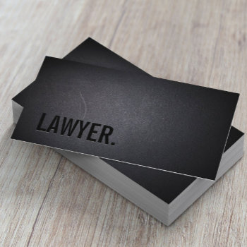 Lawyer Attorney Minimalist Professional Bold Business Card by cardfactory at Zazzle