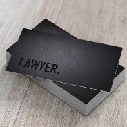 Lawyer Attorney Minimalist Professional Bold Business Card at Zazzle