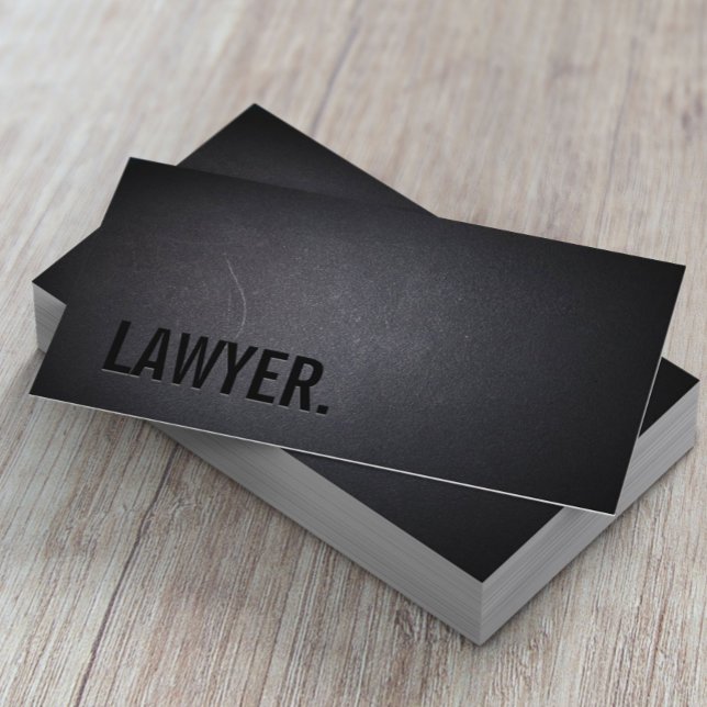 Lawyer Attorney Minimalist Professional Bold Business Card