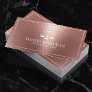 Lawyer Attorney Modern Rose Gold Legal Consultant Business Card