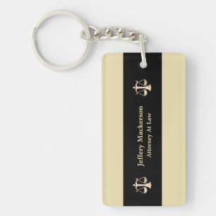 Lawyer Attorney  Professional Scales Justice Keychain