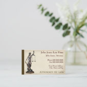 Lawyer Attorney Symbol Legal Business Card (Standing Front)