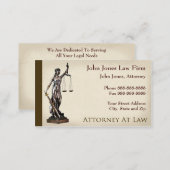 Lawyer Attorney Symbol Legal Business Card (Front/Back)