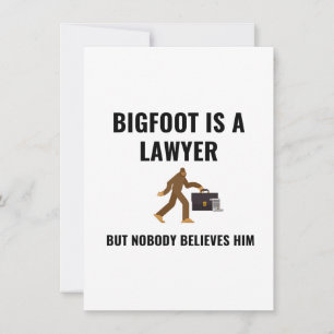 LAWYER BIGFOOT HOLIDAY CARD