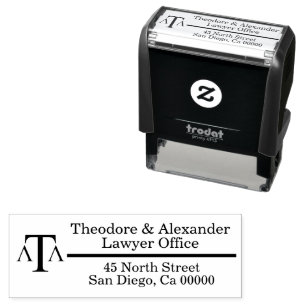 Lawyer Black Modern Business Self-inking Stamp